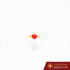 จี้ หัวใจมีปีก ลงยา - Image 1